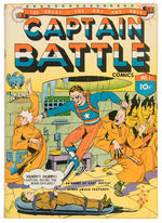 "CAPTAIN BATTLE COMICS" 1941 FIRST ISSUE COMIC BOOK.