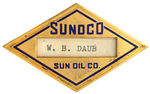 "SUNOCO" HEAVY BRASS NAME BADGE.