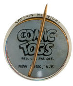 "CAPTAIN MIDNIGHT" EXCEEDINGLY RARE BUTTON FROM THE SERIES "COMIC TOGS."