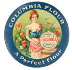 "COLUMBIA FLOUR" WITH LADY LIBERTY MIRROR.