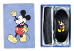 MICKEY MOUSE HAIRBRUSH AND COMB BOXED SET.