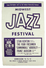 "MIDWEST JAZZ FESTIVAL" CONCERT POSTER.