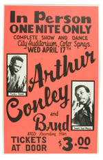 "ARTHUR CONLEY" CONCERT POSTER.