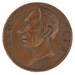 “HENRY CLAY 1844” HEAVY COPPER MEDAL.