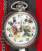 MICKEY AND MINNIE MOUSE BOXED WATCH/POCKET WATCH.