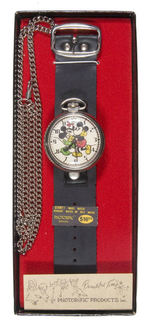 MICKEY AND MINNIE MOUSE BOXED WATCH/POCKET WATCH.