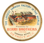 "BERRY BROTHERS VARNISH" MIRROR.