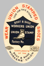 "WEAR UNION STAMPED SHOES" MIRROR.
