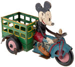 "MARX MICKEY MOUSE DELIVERY" PROTOTYPE MOTORCYCLE WINDUP TOY.