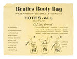 "THE BEATLES BOOTY BAG."