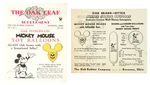 "THE OAK RUBBER COMPANY" EXTENSIVE LOT W/PROMOTIONAL MATERIAL PROMOTING DISNEY BALLOONS.