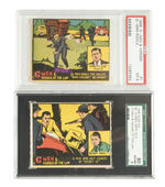 "G-MEN & HEROES OF THE LAW" GRADED SET OF STRIP CARDS.