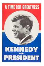 “A TIME FOR GREATNESS” JFK 1960 POSTER.