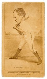 THE PRESIDENTIAL BASEBALL CLUB LEVI MORTON 1888 TOBACCO CARD FROM W. DUKE, SONS & CO. N.Y.