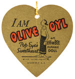 “OLIVE OYL POP EYE’S SWEETHEART” EFFANBEE DOLL.