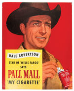 “WELLS FARGO” STAR DALE ROBERTSON POSTER/SIGN PAIR.