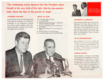 “KENNEDY FOR PRESIDENT” CIVIL RIGHTS THEME CAMPAIGN TRI-FOLD BROCHURE.