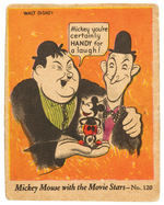 “MICKEY MOUSE WITH THE MOVIE STARS” GUM CARD #120.