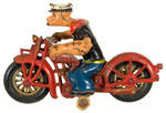 “POPEYE PATROL” HUBLEY CAST-IRON MOTORCYCLE.