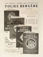 JOSEPHINE BAKER 1927 “FOLIES BERGERE” DIE-CUT PROGRAM.
