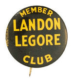 MARYLAND COATTAIL "MEMBER LANDON LEGORE CLUB."