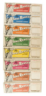 "THE LONE RANGER COLOR PICTURE TRADING CARDS" LOT INCLUDING SET OF SLEEVES.