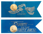 BENJAMIN HARRISON 1892 EARLY USE OF CELLULOID BOOKMARK PAIR.