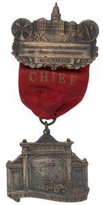 “CHIEF” RIBBON BADGE FOR “FIRE ENGINEERS” CONVENTION.