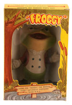 "SMILIN' ED'S FROGGY THE GREMLIN" BOXED SQUEAKER FIGURE.