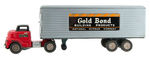 "GOLD BOND BUILDING PRODUCTS" TRACTOR TRAILER FRICTION TOY.