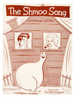 "SHMOO SONGS" FOLIO/"THE SHMOO SONG" SHEET MUSIC.