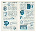 “WIN WITH DIZZY DEAN” CATALOGUE OF “GRAPE-NUTS” PREMIUMS.
