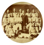 WILMINGTON BASEBALL TEAM REAL PHOTO BUTTON CIRCA 1898-1900.