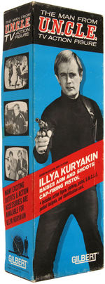 "THE MAN FROM U.N.C.L.E. ILLYA KURYAKIN" GILBERT ACTION FIGURE IN BOX.