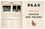 “PAAS” EASTER RETAILERS PROMOTIONAL FOLDER FEATURING KFS AND DISNEY CHARACTERS.