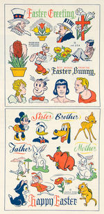“PAAS” EASTER RETAILERS PROMOTIONAL FOLDER FEATURING KFS AND DISNEY CHARACTERS.
