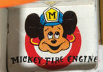 DONALD DUCK FIRE TRUCK VERY RARE WIND-UP TOY BY LINE MAR.