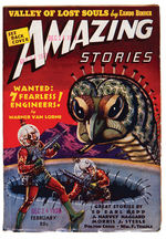 "AMAZING STORIES" & "BLUE BOOK MAGAZINE" PULP MAGAZINE LOT WITH SPECIAL SUBSCRIPTION OFFER COUPON.