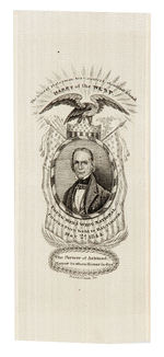 RARE HENRY CLAY “HARRY OF THE WEST” 1844 CAMPAIGN RIBBON.
