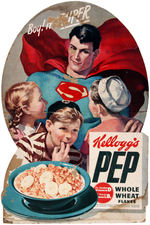 SUPERMAN "KELLOGG'S PEP" CEREAL STORE ADVERTISING STANDEE.