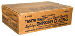 “SNOW WHITE AND THE SEVEN DWARFS DRINKING GLASSES” WITH ORIGINAL SHIPPING CARTON.