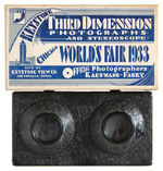 “CHICAGO WORLD’S FAIR 1933” 3-D VIEWER WITH CARDS BOXED.
