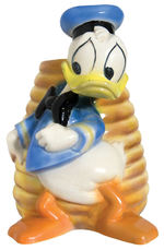 DONALD DUCK BEEHIVE CERAMIC LAMP BASE (PREVIOUSLY UNKNOWN).