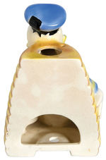 DONALD DUCK BEEHIVE CERAMIC LAMP BASE (PREVIOUSLY UNKNOWN).