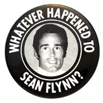 BUTTON FROM 1970s FOR PHOTO JOURNALIST SEAN FLYNN WHO DISAPPEARED IN VIETNAM.