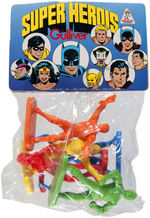 DC COMICS "SUPER HEROES" GULLIVER BAGGED FIGURE LOT.