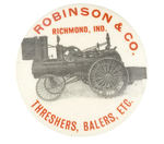"ROBINSON & CO. RICHMOND, IND. THRESHERS, BAILERS, ETC."