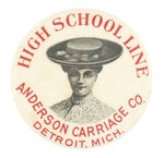 "HIGH SCHOOL LINE" CARRIAGE BUTTON.