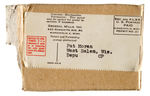 "LONE RANGER DEPUTY" 1949 CHEERIOS PREMIUM FOLDER AND SECRET COMPARTMENT BADGE W/MAILING BOX.