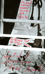 FAMOUS MONSTERS OF FILM LAND EDITOR FORREST J. ACKERMAN AUTOGRAPHED PHOTOS AND SIGNED NOTE.